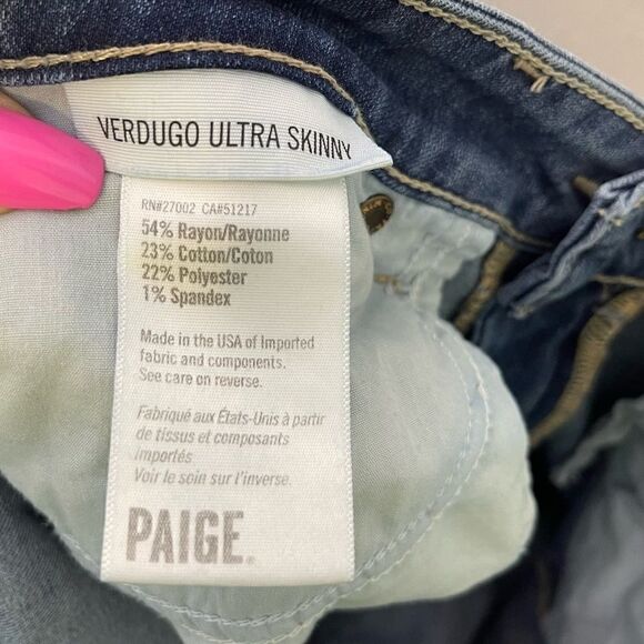 Paige Verdugo Ultra Skinny Jeans 29 - Picture 6 of 6